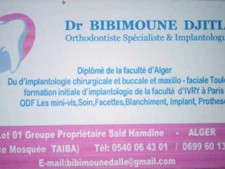 Dr. BIBIMOUNE DALLEL